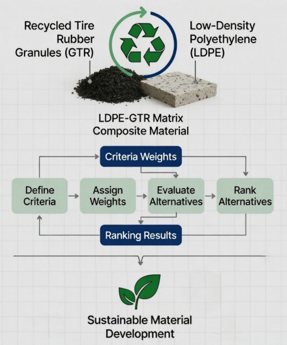 Development of sustainable LDPE-GTR matrix composite material: a TOPSIS based MCDM approach - Circular Economy and Sustainability