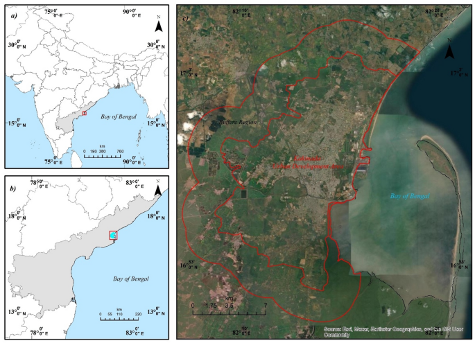 Spatiotemporal dynamics of coastal urbanization and future inundation risk in the krishna godavari delta - Discover Cities