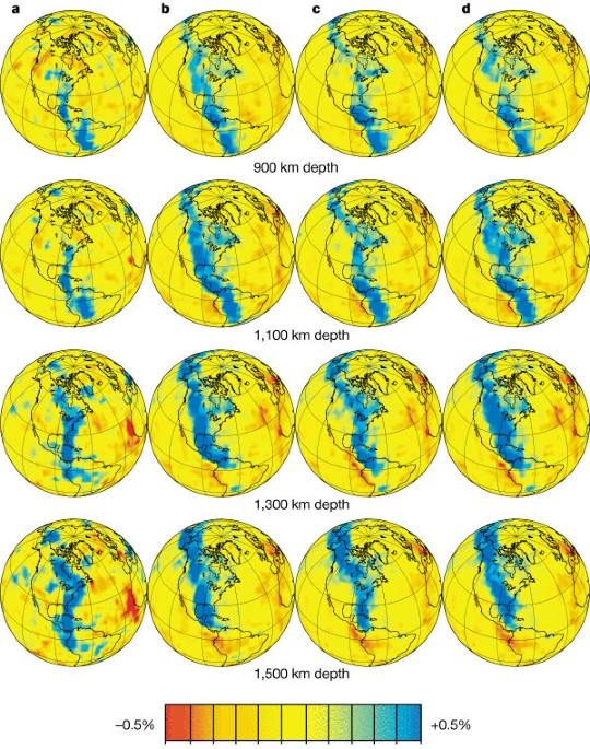 Mesozoic Plate Motion History Below The Northeast Pacific Ocean From Seismic Images Of The Subducted Farallon Slab Nature