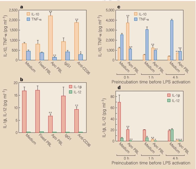 Immunosuppressive effects of apoptotic cells