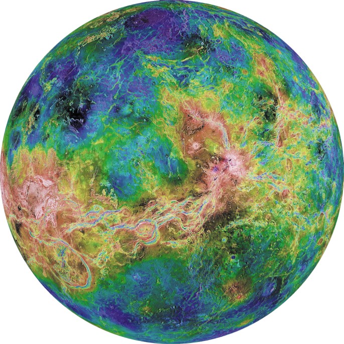 Как выглядят планеты карта планеты Planetary science: Second rock from the Sun Nature