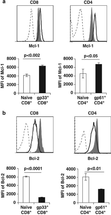 Mcl-1 antagonizes bax/bak to promote effector cd4+ and cd8+ t-cell responses