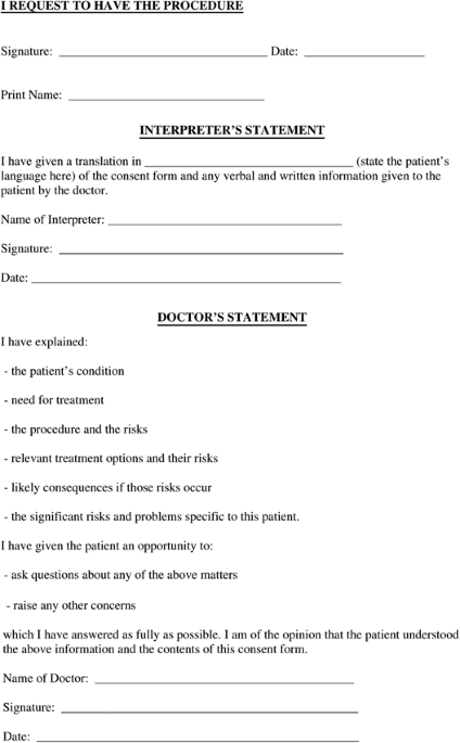 Informed Consent For Penile Prosthesis International Journal Of Impotence Research