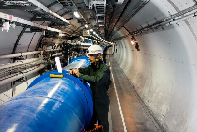 Large hadron collider restarts