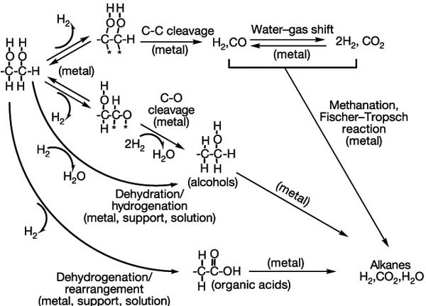 Hydrogen From Catalytic Reforming Of Biomass Derived Hydrocarbons In Liquid Water Nature Hydrogen From Catalytic Reforming Of Biomass Derived Hydrocarbons In Liquid Water Nature