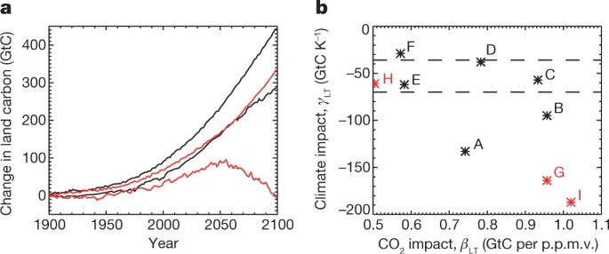 Sensitivity of tropical carbon to climate change constrained by carbon dioxide variability
