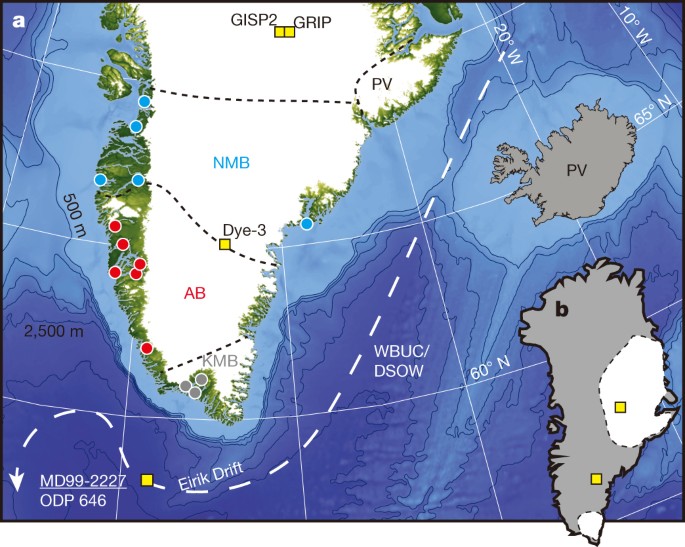South Greenland ice-sheet collapse during Marine Isotope Stage 11 Nature
