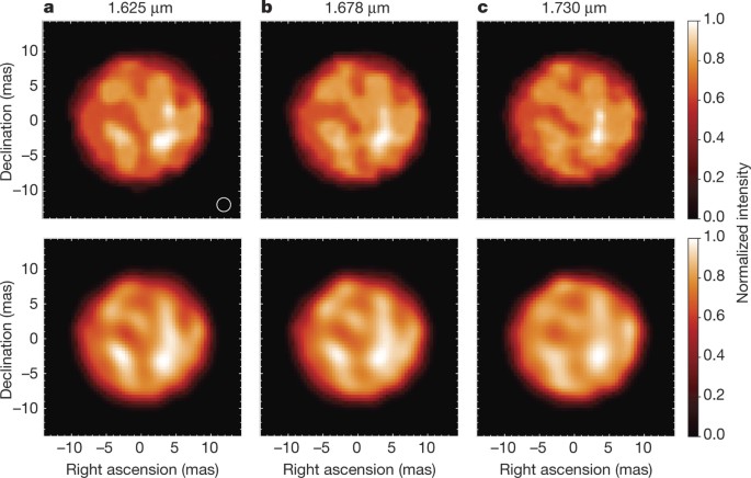 Large Granulation Cells On The Surface Of The Giant Star P 1 Gruis Nature