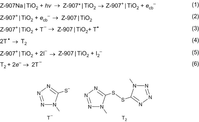 An Organic Redox Electrolyte To Rival Triiodide Iodide In Dye Sensitized Solar Cells Nature Chemistry