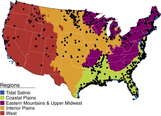 Carbon Storage In Us Wetlands Nature Communications