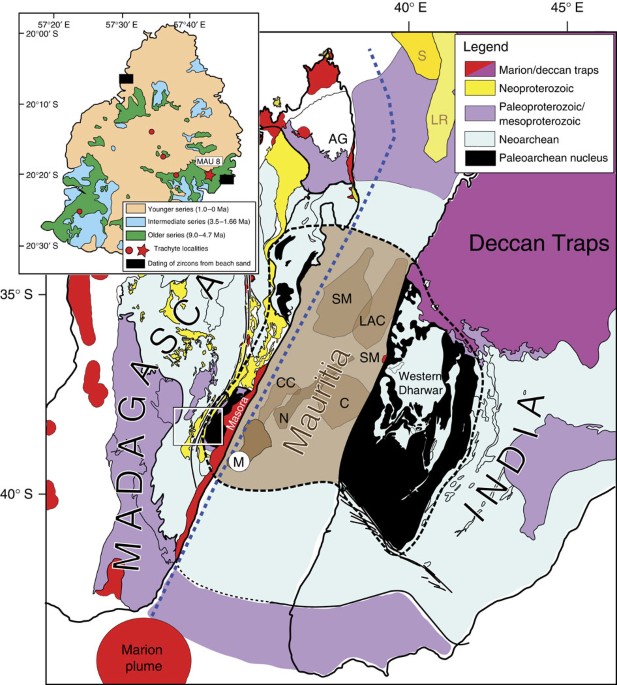 Archaean Zircons In Miocene Oceanic Hotspot Rocks Establish