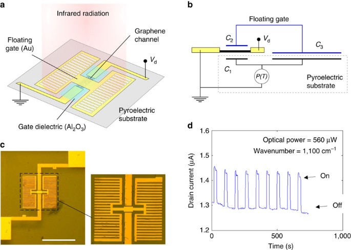 Graphene Based Mid Infrared Room Temperature Pyroelectric Bolometers With Ultrahigh Temperature Coefficient Of Resistance Nature Communications