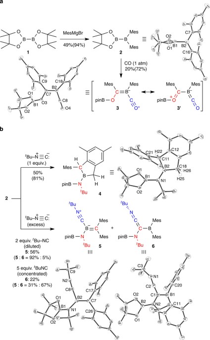 Facile Scission Of Isonitrile Carbon Nitrogen Triple Bond Using A Diborane 4 Reagent Nature Communications