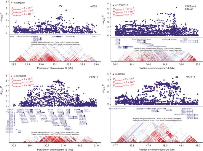 Genome-wide association analysis identifies three psoriasis susceptibility loci