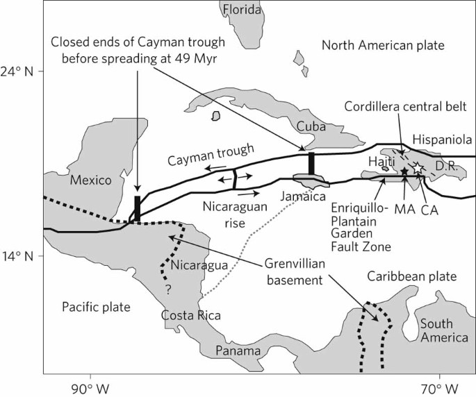 Ancient lithospheric source for quaternary lavas in hispaniola