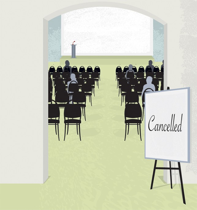 Societies reconsider conference plans