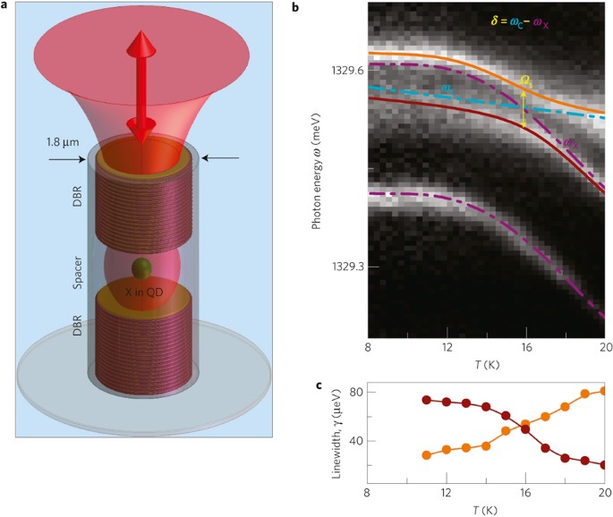 Up on the Jaynes–Cummings ladder of a quantum-dot/microcavity system
