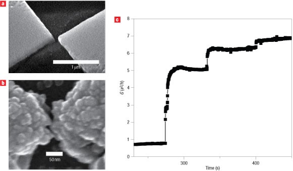 Quantized magnetoresistance in atomic-size contacts
