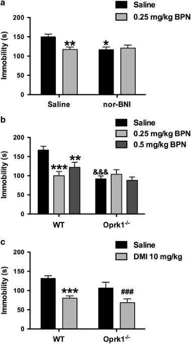 Antidepressant-like Effects of Buprenorphine are Mediated by Kappa Opioid  Receptors | Neuropsychopharmacology