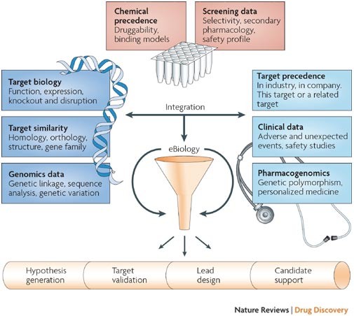 High-throughput electronic biology: mining information for drug discovery