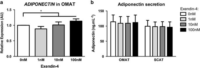 exendin 4 in tirzepatide Effects of Exendin-4 on human adipose tissue inflammation and ECM  remodelling