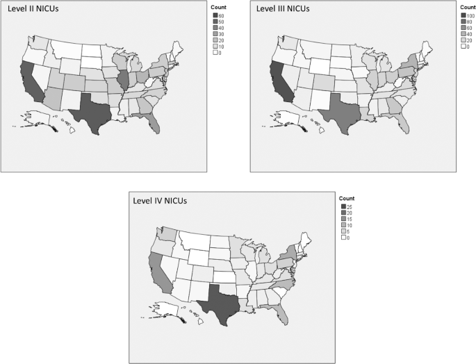 NICUs in the US: levels of acuity, number of beds, and relationships to  population factors
