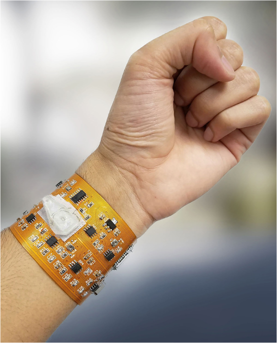 Fully integrated wearable impedance cytometry platform on flexible