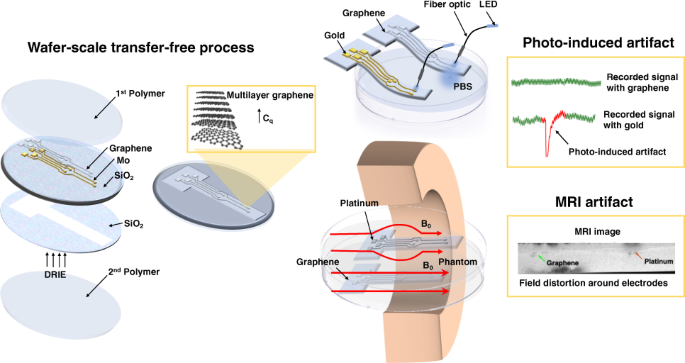 Multilayer CVD graphene electrodes using a transfer-free process