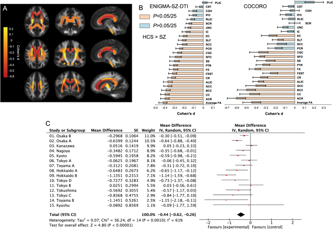 White Matter Microstructural Alterations Across Four Major Psychiatric Disorders Mega Analysis Study In 2937 Individuals Molecular Psychiatry