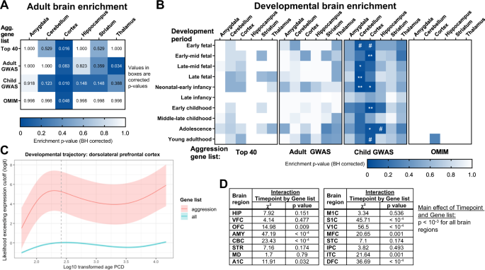 Leveraging Aggression Risk Gene Expression In The Developing And Adult Human Brain To Guide Future Precision Interventions Molecular Psychiatry