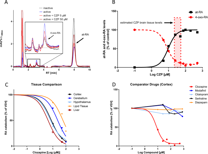 Clozapine modulates retinoid homeostasis in human brain and normalizes serum retinoic acid deficit in patients with schizophrenia