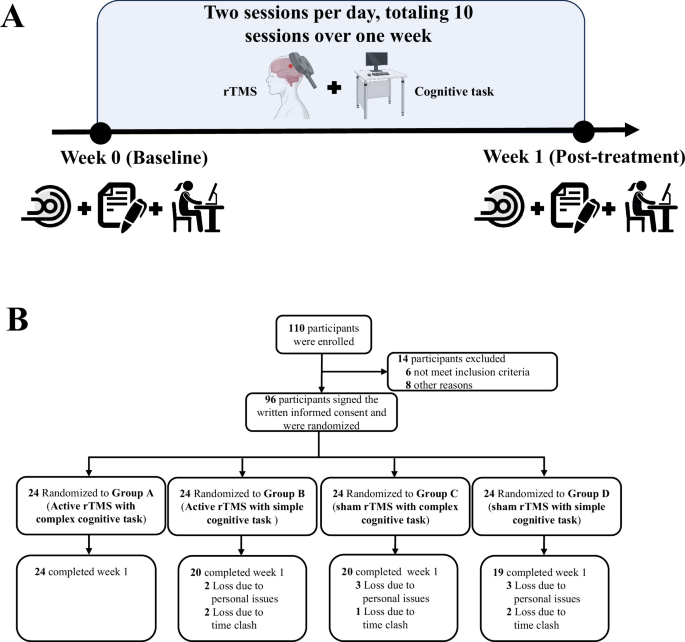 State-dependent effects of rTMS on cognitive function in bipolar II disorder: A randomized, double-blind, sham-controlled trial