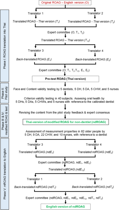 Cross-cultural translation and modification of the revised oral 