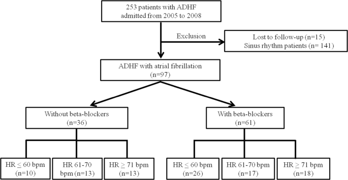 Heart rate determines the beneficial effects of beta-blockers on  cardiovascular outcomes in patients with heart failure and atrial  fibrillation | Hypertension Research