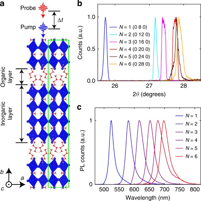 Cross Plane Coherent Acoustic Phonons In Two Dimensional Organic Inorganic Hybrid Perovskites Nature Communications