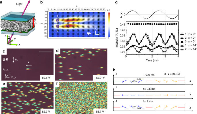 Electrically Driven Three Dimensional Solitary Waves As Director Bullets In Nematic Liquid Crystals Nature Communications