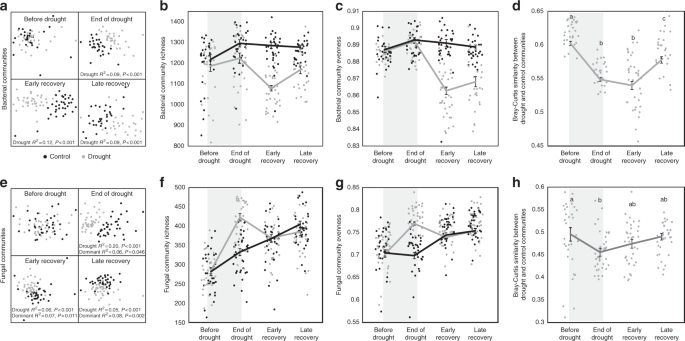 Soil Bacterial Networks Are Less Stable Under Drought Than Fungal Networks Nature Communications