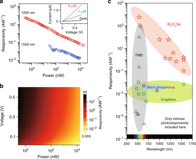 Ultrafast and highly sensitive infrared photodetectors based on two