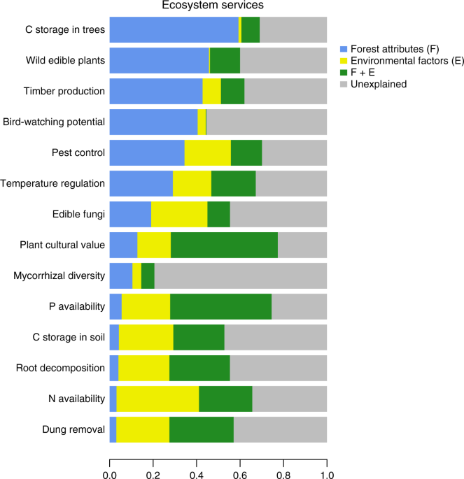 God følelse undgå Udvalg Multiple forest attributes underpin the supply of multiple ecosystem  services | Nature Communications