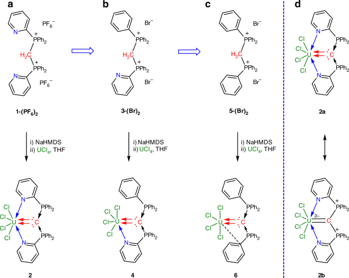 Double dative bond between divalent carbon(0) and uranium | Nature  Communications