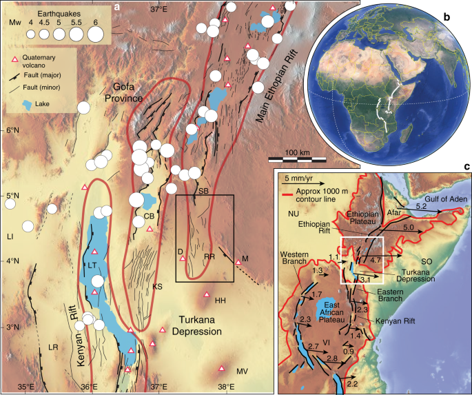 Ethiopia Rift Valley Map Aborted Propagation Of The Ethiopian Rift Caused By Linkage With The Kenyan  Rift | Nature Communications