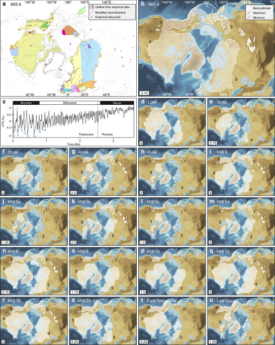 The configuration of Northern Hemisphere ice sheets through the