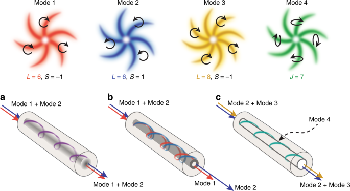 Enhanced Spin Orbit Interaction Of Light In Highly Confining Optical Fibers For Mode Division Multiplexing Nature Communications