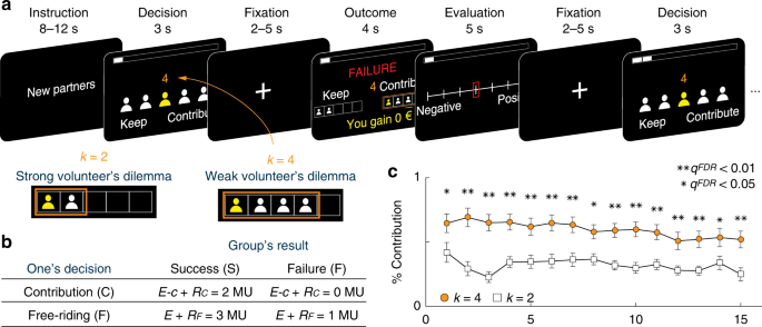 Neural computations underlying strategic social decision-making in groups |  Nature Communications