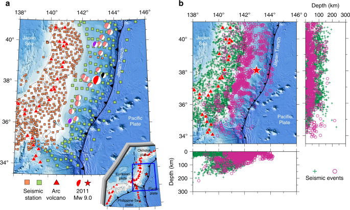 tohoku earthquake map