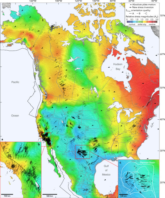 Multiscale variations of the crustal stress field throughout North America