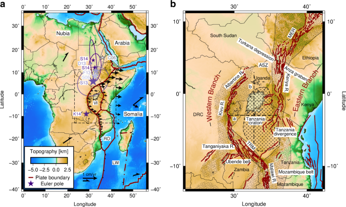 Victoria continental microplate dynamics controlled by the lithospheric  strength distribution of the East African Rift | Nature Communications