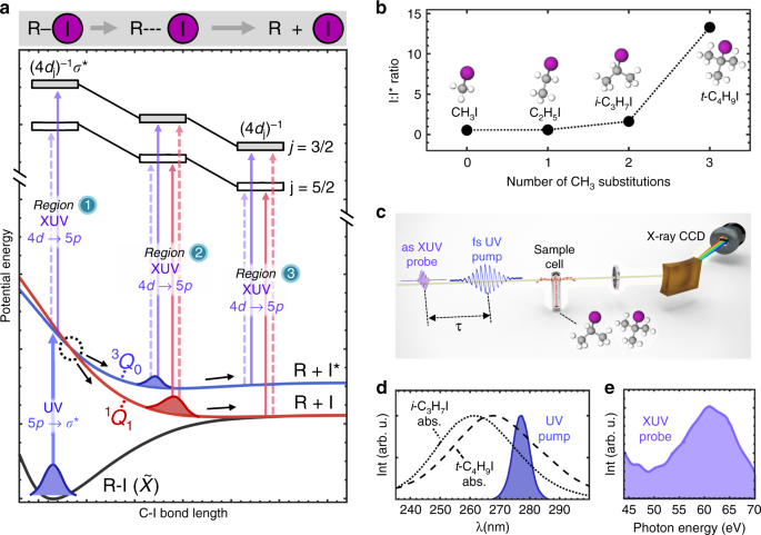 Revealing Electronic State Switching At Conical Intersections In Alkyl Iodides By Ultrafast Xuv Transient Absorption Spectroscopy Nature Communications