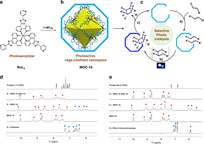 Cage-confined photocatalysis for wide-scope unusually selective [2 + 2]  cycloaddition through visible-light triplet sensitization | Nature  Communications