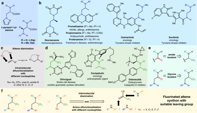 besøg Konsekvenser Melankoli Vicinal difunctionalization of carbon–carbon double bond for the platform  synthesis of trifluoroalkyl amines | Nature Communications